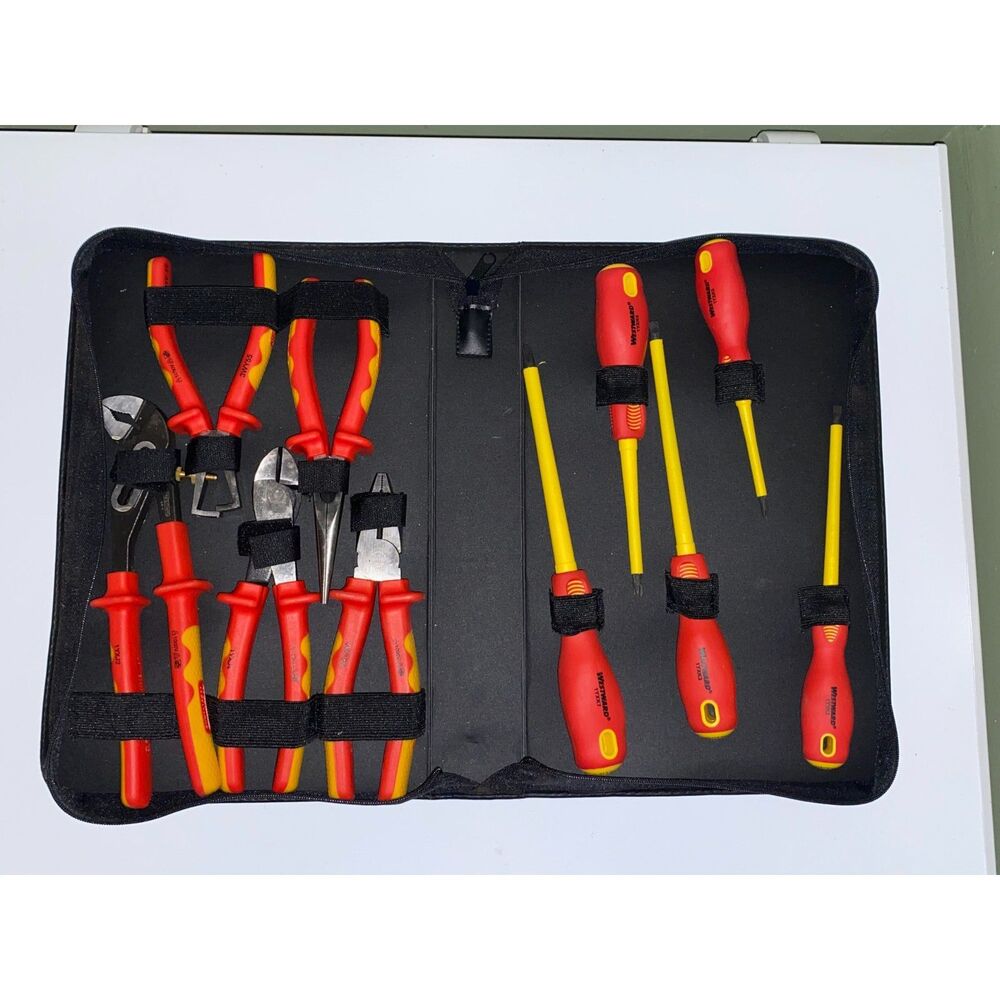 Westward Tools 1YXJ7 Insulated Tool Set – 10 Tools with Storage Case